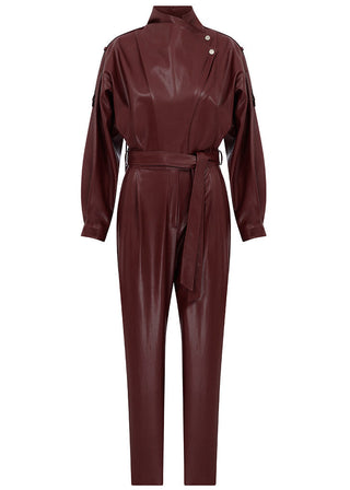 BLOSSOM LEATHER JUMPSUIT