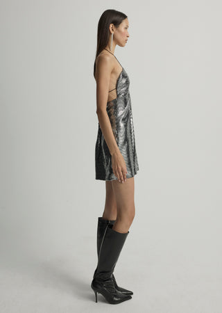 METALLIC ARI DRESS