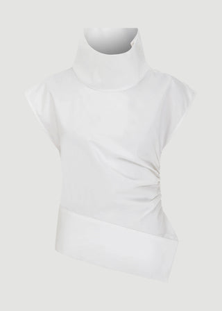 DRAPELİ KOLSUZ BLUZ MYBESTFRIENDS MBF Collection